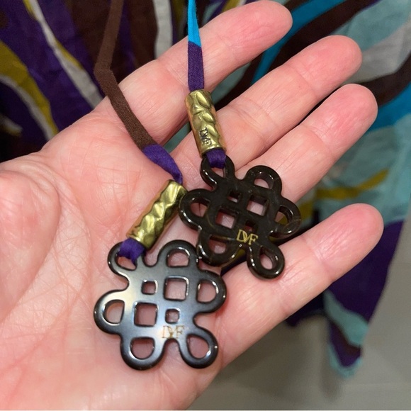 Diane Von Furstenberg Helma Kaftan Top Dress Womens Size Small - Picture 8 of 11